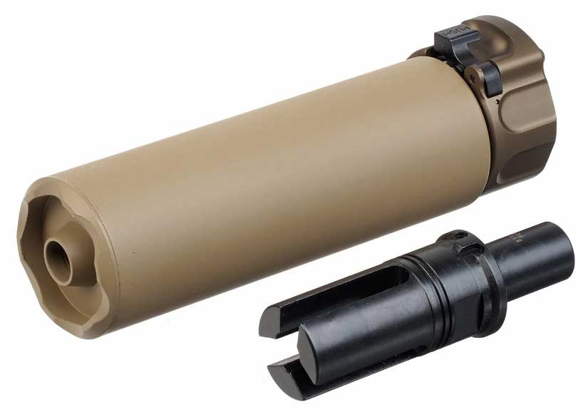 5KU silenziatore SOCOM46-MINI con spegni fiamma per mitraglietta mp7 (tan)  (MARUI)-accessori novità