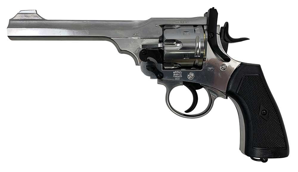 Wg pistola a co2 WEBLEY MKVI revolver full metal (cromata)