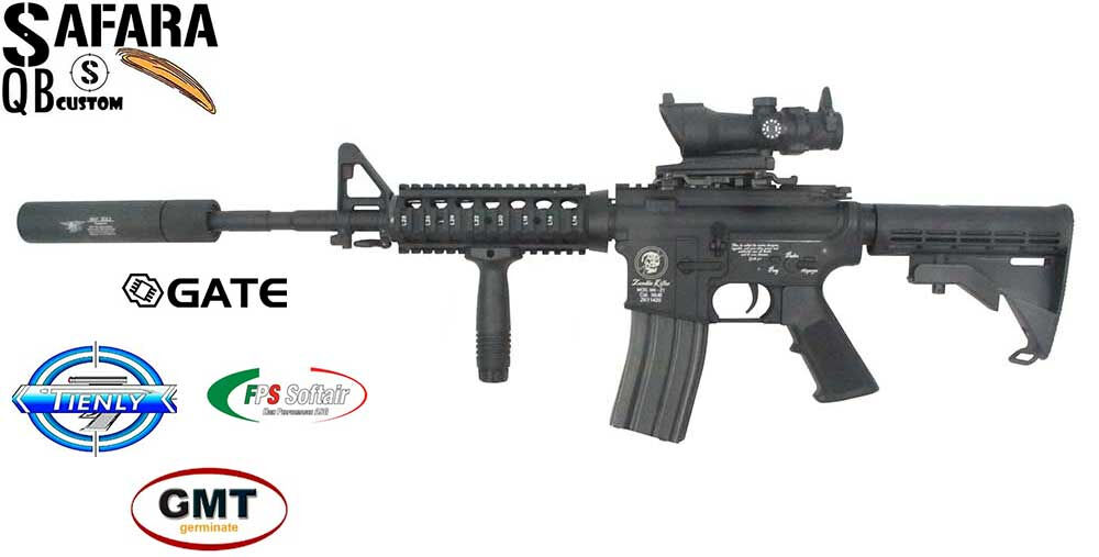 SafaraQBcustom G&P M4 RAS Zombie electric gun-arisoft apparels