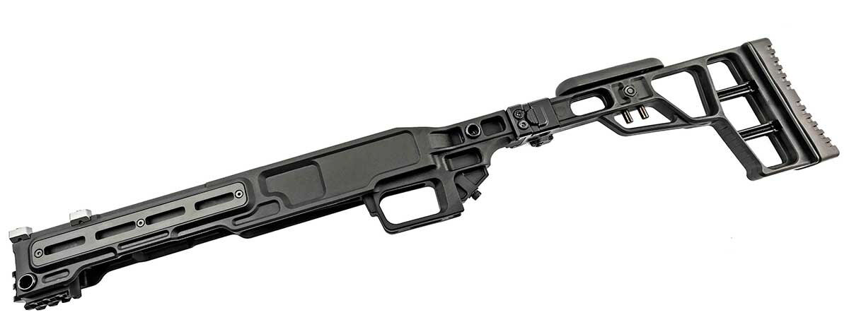 Maple Leaf MLC-S2 stock set for vsr10 sniper rifle (black)-airsoft 