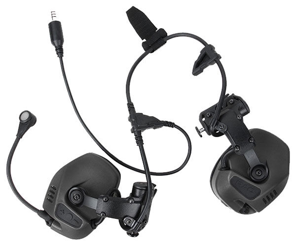 TMC RAC Headset for OPS helmet (black)-airsoft and