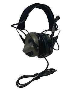 EARMOR Cuffie protettive taglia rumore con microfono M32-PLUS (Foliage green)