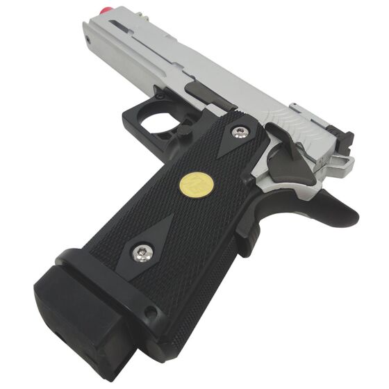 WE hi capa 5.1 full metal gas pistol (silver)