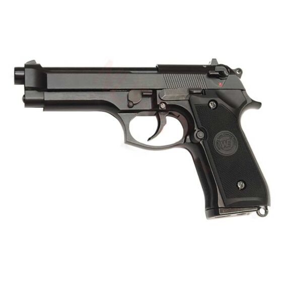 We M92 semi/full auto metal gas pistol with special led box