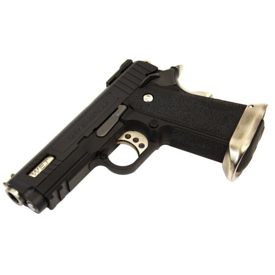 WE E force hi capa 3.8 gen.2 full metal gas pistol (black)