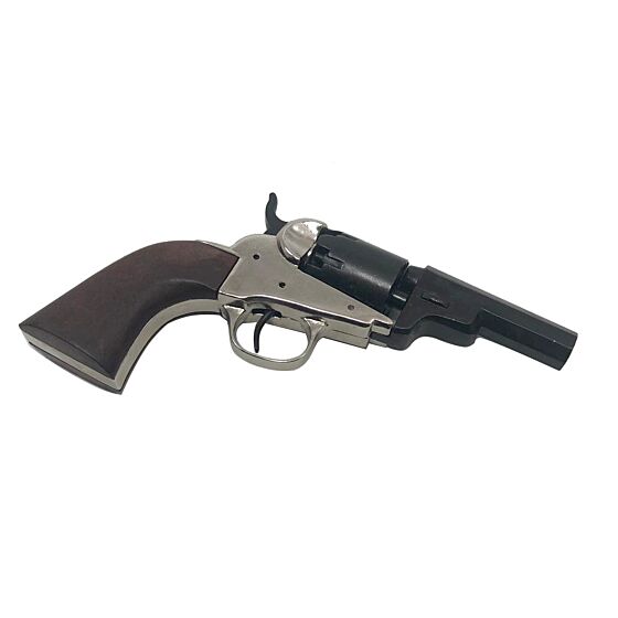 Denix Navy 1849 WELLS FARGO revolver type collection pistol (nickel finish)