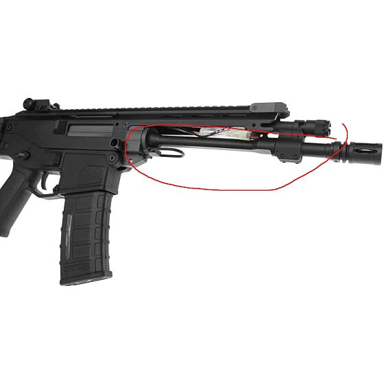 wiitech 11.5 inches outer barrel for masada electric gun (A&K)