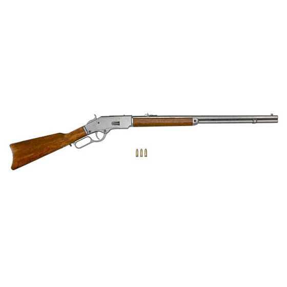 Denix m1873 winchester type shell ejecting collection rifle (grey)