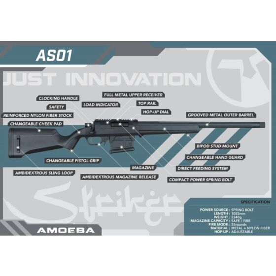 Ares Amoeba M700 STRIKER air cocking sniper rifle (black)