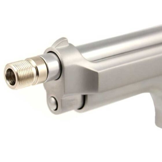AirsoftPro silencer adapter for we gas pistols (inox)