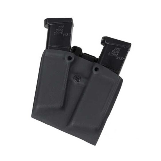 TMC Kydex double magazine holster for glock type pistol (black)