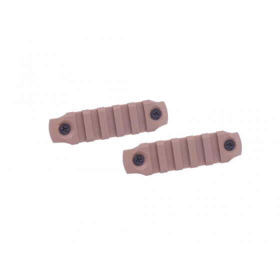 Dytac 5 slot polymer rail set for Keymod handguard dark earth (2 pcs)