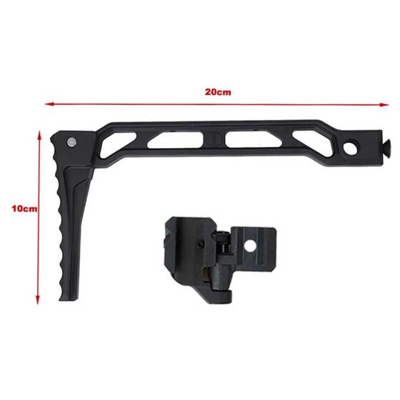 5KU AB-8R stock with FOLDING MECH picatinny plate for airsoft