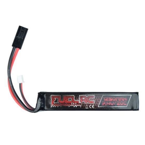 Fuel-rc batteria lipo stick 1250 7.4v 20c