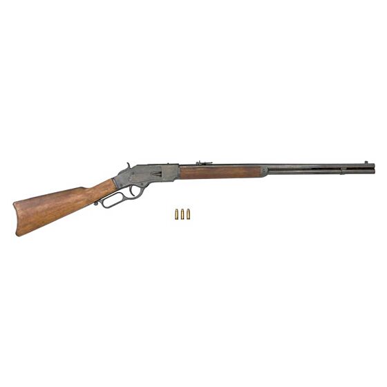 Denix m1873 winchester type shell ejecting collection rifle (dark grey)