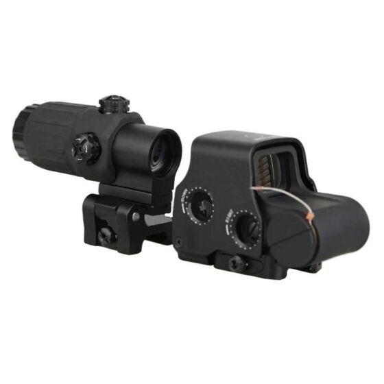 JJ airsoft set holo sight XPS3.2 + ingranditore 3x G43 con anello