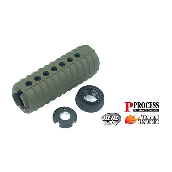 Guarder real type hand guard set for m4/m733 olive drab