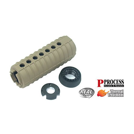 Guarder real type hand guard set for m4/m733 tan