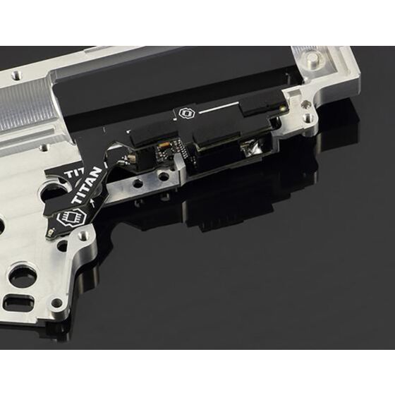 GATE TITAN contatto gearbox completo con circuito mosfet BASIC MODULE per fucili elettrici ver.III (cavi posteriori)