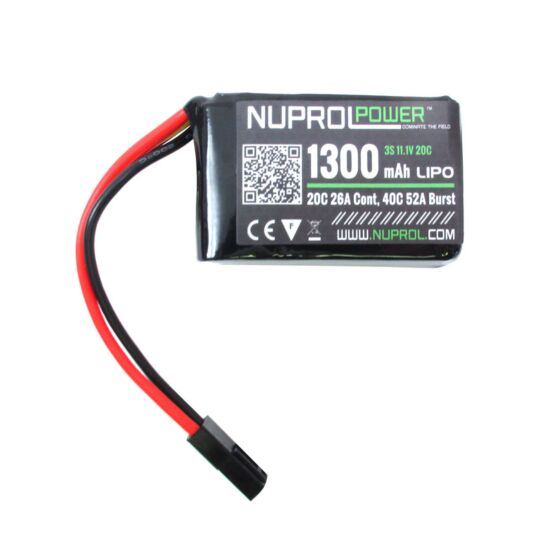WE Nuprol 1300mha 11.1v 20c peq type lipo battery