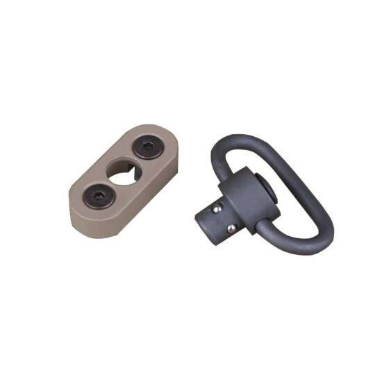 Big dragon sling mount with QD ring for keymod hand guards (tan)