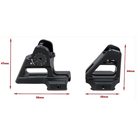 TMC by BJ SW style tactical rail sight set