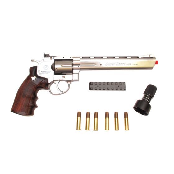 Wg co2 revolver pistol full metal inox (8 inches)