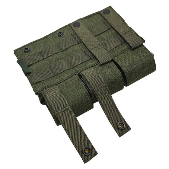 DEFCON5 triple mag pouch for AK/M4 (matt green)