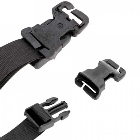 Emerson HS style strap kit with safety buckles (black)