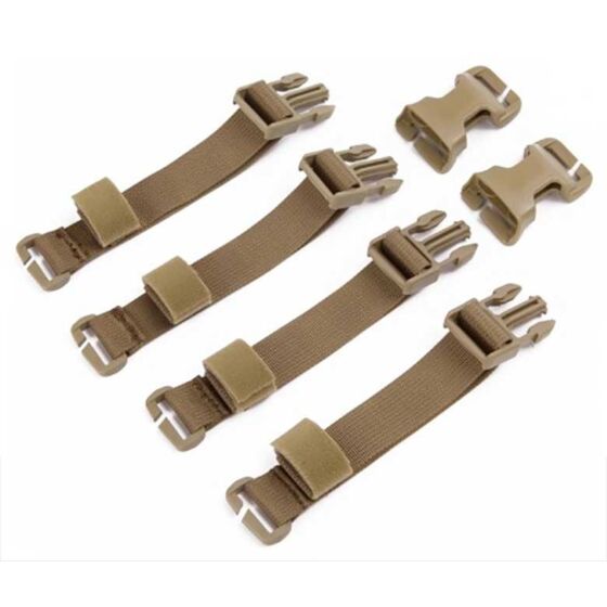 Emerson HS style strap kit with safety buckles (coyote brown)