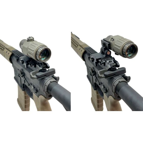 EVG G33 magnifier 3x scope with flip to side ring MILSPEC (tan)