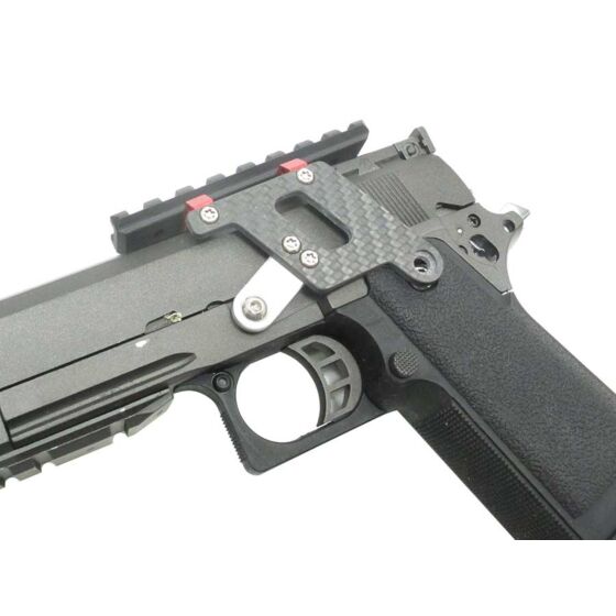 5KU carbon mount base for hi capa pistol (red)