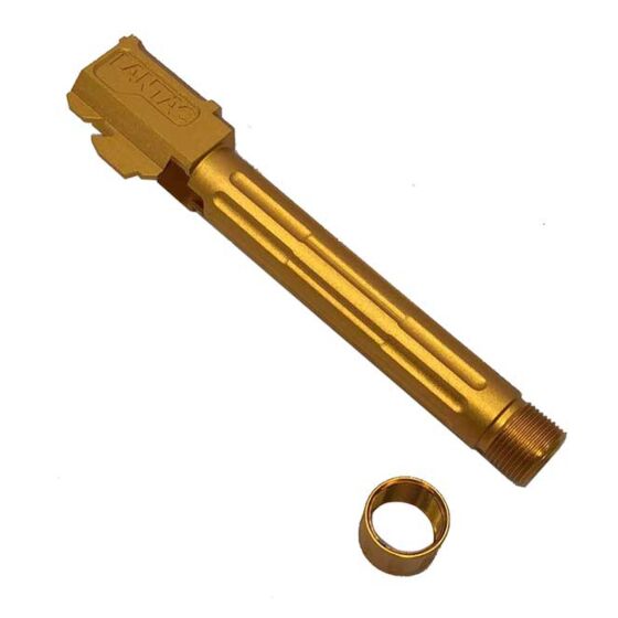 5KU 9INE style threaded outer barrel for g17/18 gas pistol (gold)
