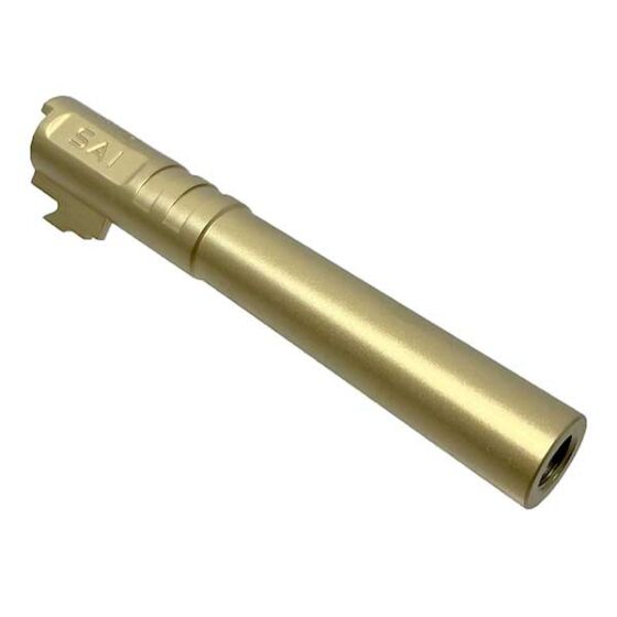 5KU SAI style 5.1"" aluminum outer barrel for Hi Capa gas pistol (gold)