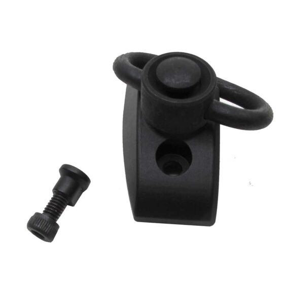 G&p KEYMOD sling swivel with right thumb stop for hand guard (black)