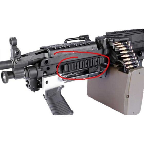 G&p m249 rail set for mimini electric light machine gun