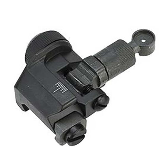 G&p 600mt flip up rear sight (black)