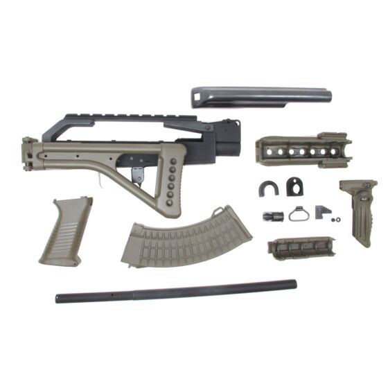 G&p tactical conversion w/folding stock for ak olive drab