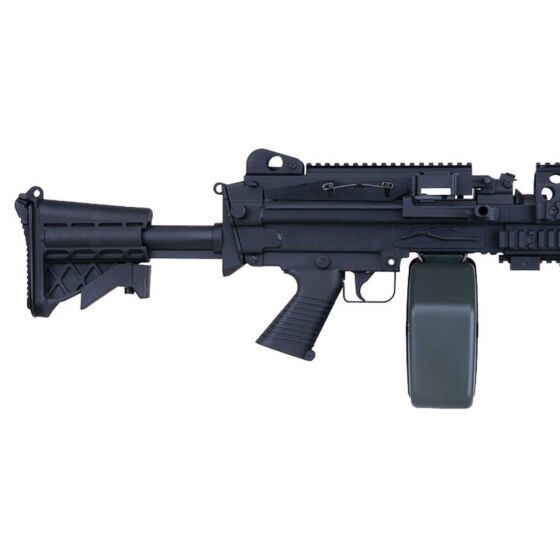 A&K 6 positions retractable stock for m249 light machine gun