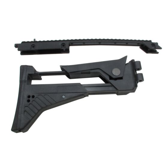 S&T hybrid set with stock and rail mount for g36 rifle (black)