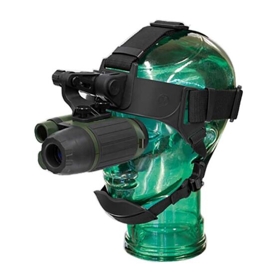 Yukon Headset flip up mount with night scope spartan 1x24 nvmt1