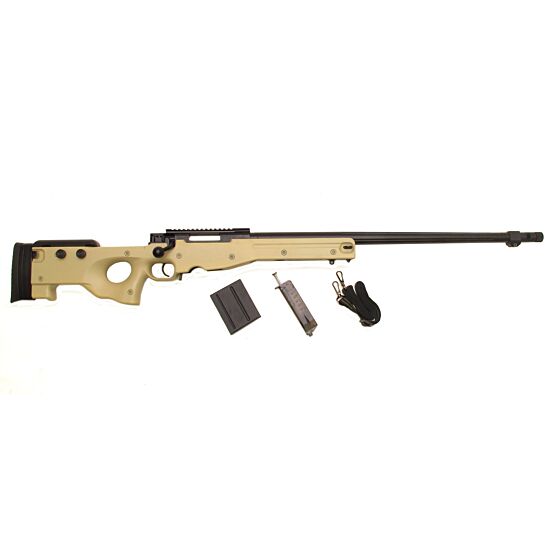 Well AW338 accuracy air sniper rifle with bipod tan (Marui clone)