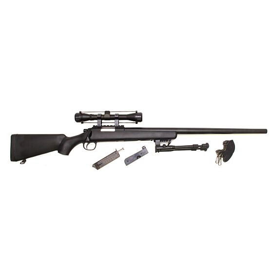 Well vsr10 long barrel with 4x32 scope and bipod