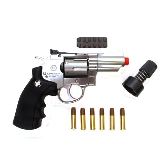 Wg co2 revolver full metal inox (2.5 inches)