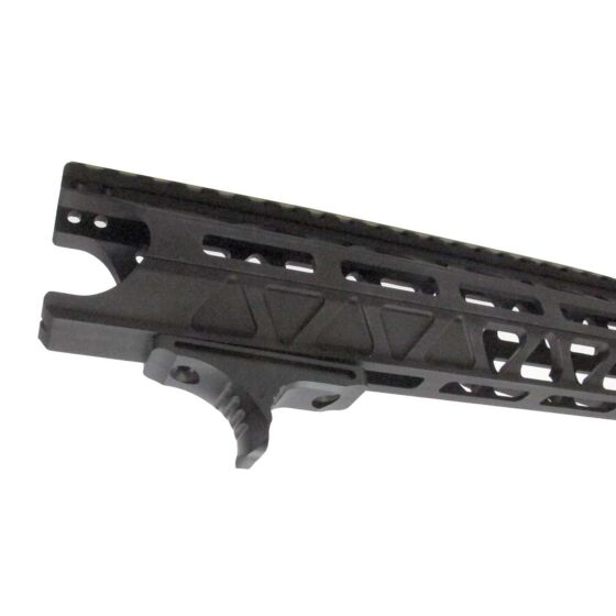 JJ airsoft Serrated scale hand stop grip for M-LOK handguards (black)