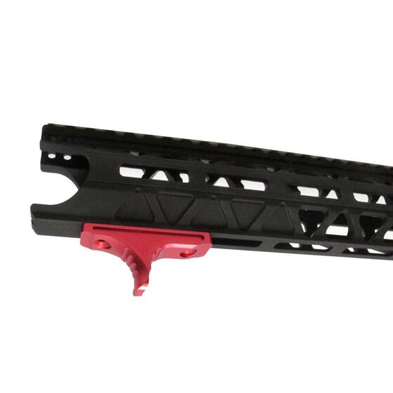 JJ airsoft Serrated scale hand stop grip for M-LOK handguards (red)