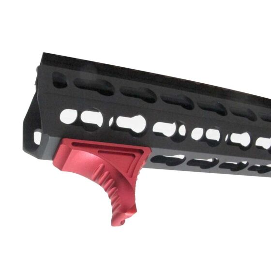JJ airsoft RS KAVE hand stop grip for keymod handguards (red)