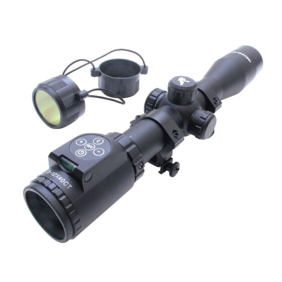 Js-tactical 3-12x40 scope with level (with rings)