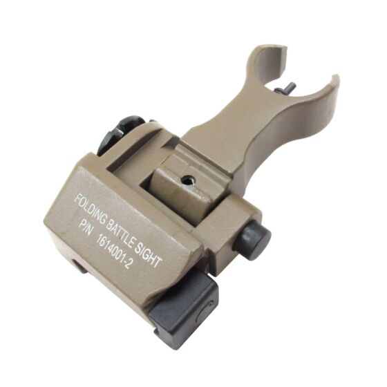 Kign arms troy flip up sight tan (front)