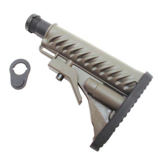 King arms tactical stock for m4 electric rifle (dark earth)